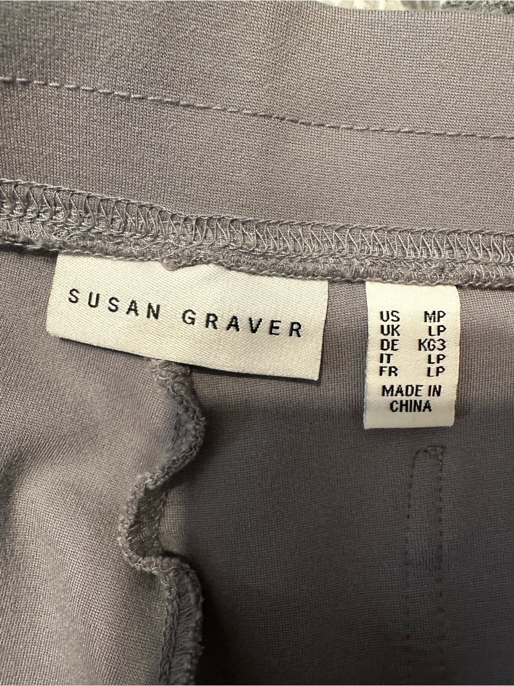 Susan Graver women’s Classic Stretch Grey Pants - Picture 7 of 8